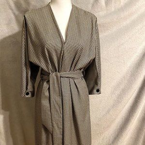 Long Houndstooth Dress